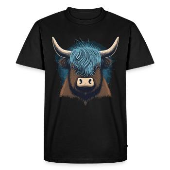 Yack - T-shirt Premium bio Homme - noir - Devant - Nico (187cm)