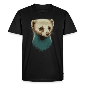 Mignon furet - T-shirt Premium bio Homme - noir - Devant - Nico (187cm)
