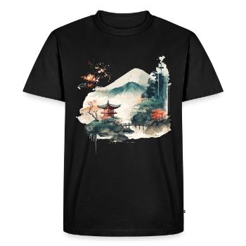 Belles œuvres d’art - T-shirt Premium bio Homme - noir - Devant - Nico (187cm)
