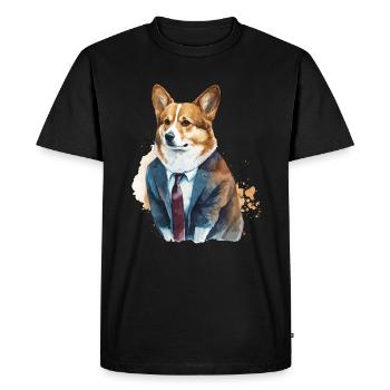 Innocent Corgi Looks - T-shirt Premium bio Homme - noir - Devant - Nico (187cm)
