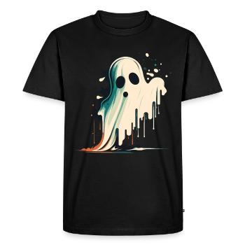 Fantôme en fusion - T-shirt Premium bio Homme - noir - Devant - Nico (187cm)