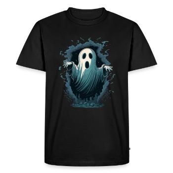 Ghost Portal - Men's Premium Organic T-Shirt - black - Front - Nico (187cm)