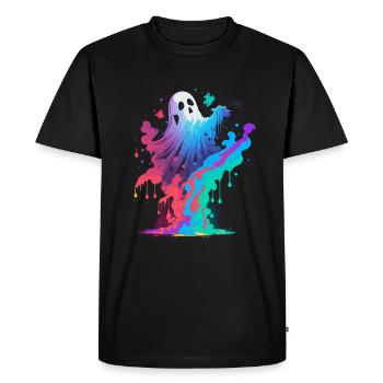 Fantôme dansant - T-shirt Premium bio Homme - noir - Devant - Nico (187cm)