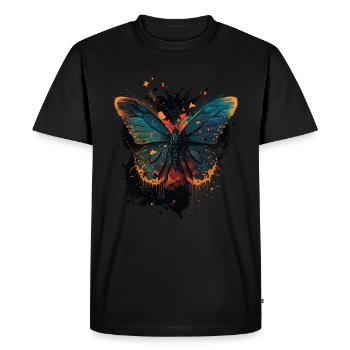 Butterfly Shades - Men's Premium Organic T-Shirt - black - Front - Nico (187cm)