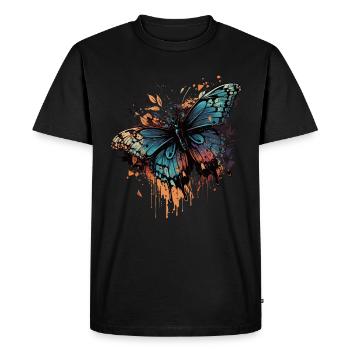 Papillon élégant - T-shirt Premium bio Homme - noir - Devant - Nico (187cm)