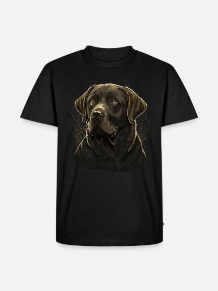 Behave Labrador Retriever - Men's Premium Organic T-Shirt - black