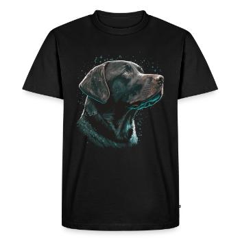 Wishing Labrador Retriever - T-shirt Premium bio Homme - noir - Devant - Nico (187cm)