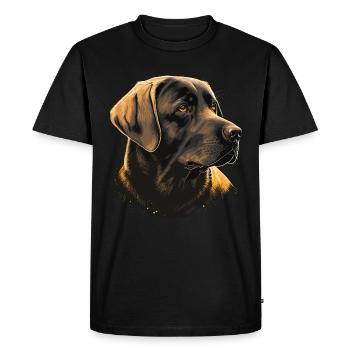 Labrador retriever formel - T-shirt Premium bio Homme - noir - Devant - Nico (187cm)