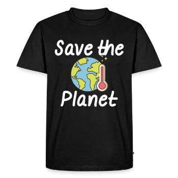 Changement climatique Protection de l’environnement Conservation de la nature - T-shirt Premium bio Homme - noir - Devant - Nico (187cm)