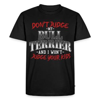 Bullterrier chien amoureux des chiens sort cadeau - T-shirt Premium bio Homme - noir - Devant - Nico (187cm)