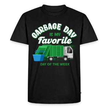 Garbage truck birthday garbage truck - Men's Premium Organic T-Shirt - black - Front - Nico (187cm)