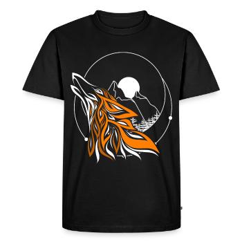 Renard - T-shirt Premium bio Homme - noir - Devant - Nico (187cm)