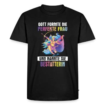 Bestatter Bestatterin Bestatten Beruf Spruch - Männer Premium Bio T-Shirt - Schwarz - Vorne - Nico (187cm)