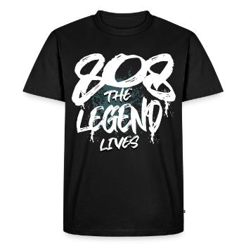 808 Analog SYNTHESIZER Drum Machine - Men's Premium Organic T-Shirt - black - Front - Nico (187cm)