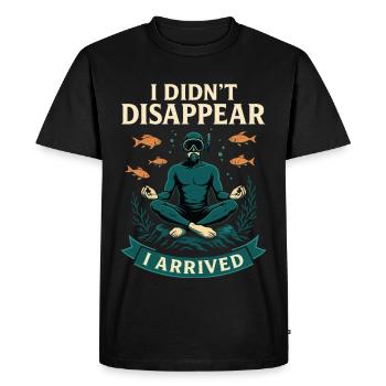 Plongeur Ocean I n’a pas disparu - T-shirt Premium bio Homme - noir - Devant - Nico (187cm)