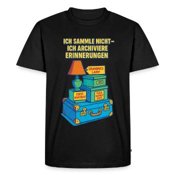 I don't collect, I archive memories - Men's Premium Organic T-Shirt - black - Front - Nico (187cm)