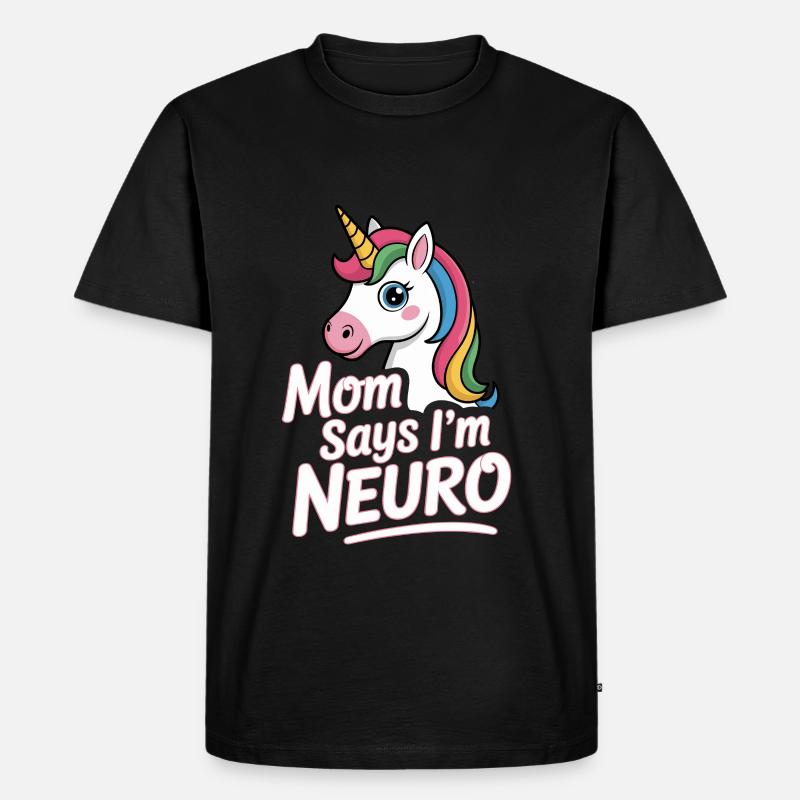 Neurodivers - Männer Premium Bio T-Shirt - Schwarz