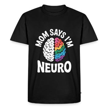 Neuroplongeurs - T-shirt Premium bio Homme - noir - Devant - Nico (187cm)