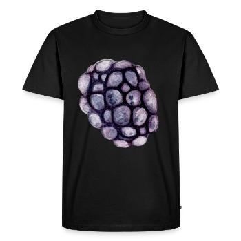 Mûre - T-shirt Premium bio Homme - noir - Devant - Nico (187cm)