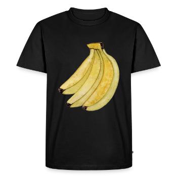 Banane bananes - T-shirt Premium bio Homme - noir - Devant - Nico (187cm)