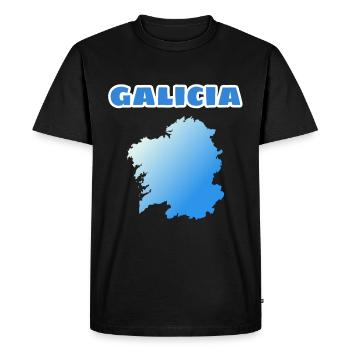 Galicia - Men's Premium Organic T-Shirt - black - Front - Nico (187cm)