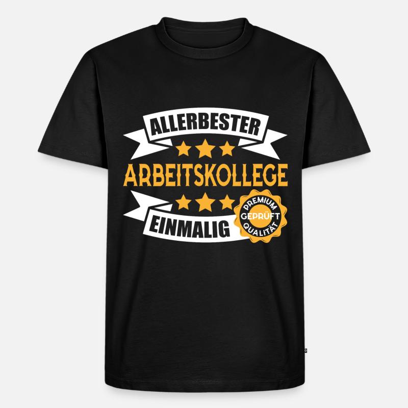 Arbeitskollege Abschied Geschenk - Männer Premium Bio T-Shirt - Schwarz