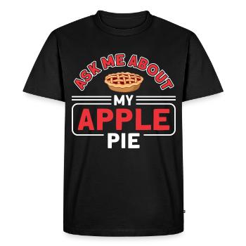 Cupcake Lover Cake Lover Apple Pie Lover - T-shirt Premium bio Homme - noir - Devant - Nico (187cm)