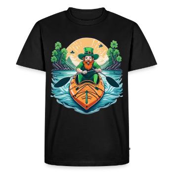 Kayak Trèfle de la Saint-Patrick - T-shirt Premium bio Homme - noir - Devant - Nico (187cm)
