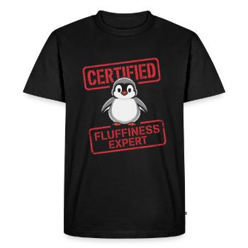 Chemise de nuit pingouin pyjama chemise de nuit cadeau - T-shirt Premium bio Homme - noir - Devant - Nico (187cm)