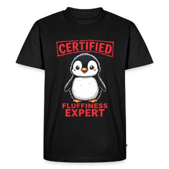 Chemise de nuit pingouin chemise de nuit pyjama cadeau - T-shirt Premium bio Homme - noir - Devant - Nico (187cm)