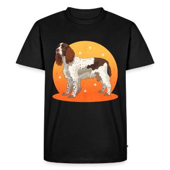 Anglais Springer Spaniel Dog Lover Gift - T-shirt Premium bio Homme - noir - Devant - Nico (187cm)