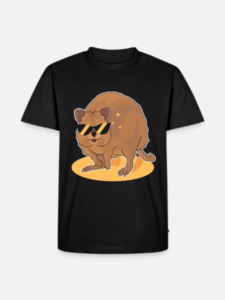 Quokka Short-tailed Kangaroos Gift - Men's Premium Organic T-Shirt - black