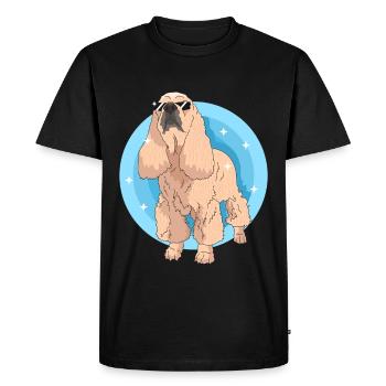 American Cocker Spaniel Dog Gifts - Men's Premium Organic T-Shirt - black - Front - Nico (187cm)