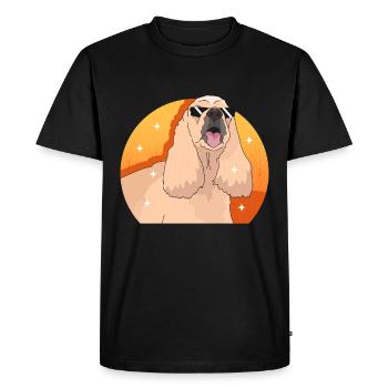 American Cocker Spaniel Dog Gift - Men's Premium Organic T-Shirt - black - Front - Nico (187cm)