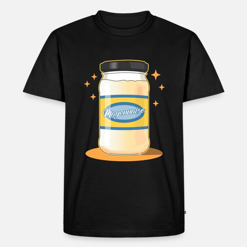 Mayonnaise Mayo Geschenk - Männer Premium Bio T-Shirt - Schwarz