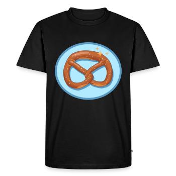 Pretzel Pretzels Pretzel Lover Gift - Men's Premium Organic T-Shirt - black - Front - Nico (187cm)