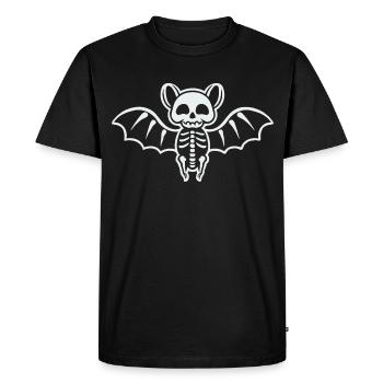 Squelette de chauve-souris mignon - T-shirt Premium bio Homme - noir - Devant - Nico (187cm)