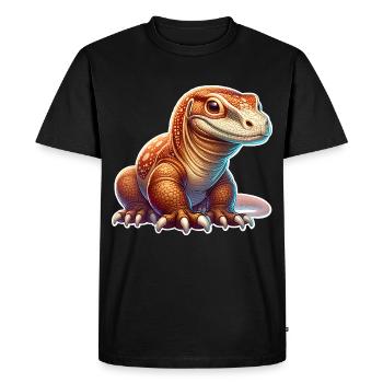 Komodo Dragon - Men's Premium Organic T-Shirt - black - Front - Nico (187cm)