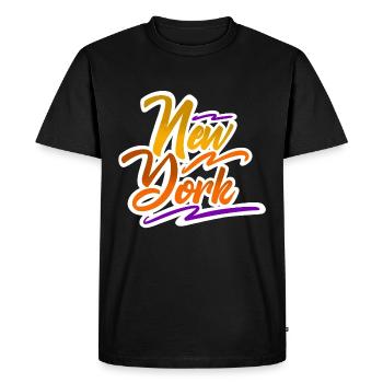 New York - T-shirt Premium bio Homme - noir - Devant - Nico (187cm)