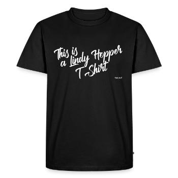 This is... WHITE - T-shirt Premium bio Homme - noir - Devant - Nico (187cm)