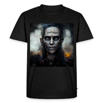 Undead Metal Head very detailed by Death Beetle - Men's Premium Organic T-Shirt - black - Front - Nico (187cm)