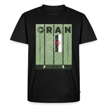 Oran Rivière des Lions - T-shirt Premium bio Homme - noir - Devant - Nico (187cm)