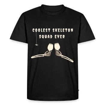 Coolest skeleton squad ever Halloween - Men's Premium Organic T-Shirt - black - Front - Nico (187cm)