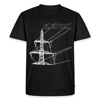 Elektrik - Pylon - Men's Premium Organic T-Shirt - black - Front - Nico (187cm)