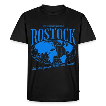 Cadeau de football à domicile Rostock - T-shirt Premium bio Homme - noir - Devant - Nico (187cm)