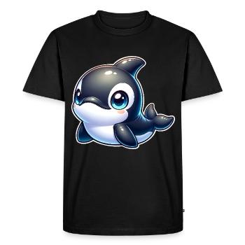Killer whale - Men's Premium Organic T-Shirt - black - Front - Nico (187cm)