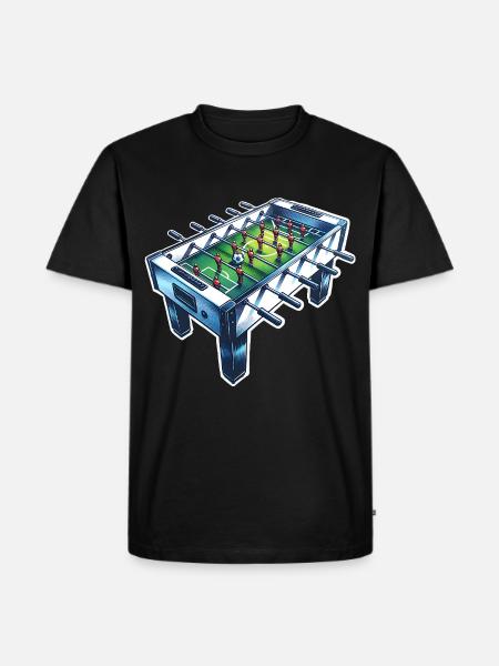 Tischkicker Tischfußball - Männer Premium Bio T-Shirt - Schwarz