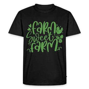 Farmer Farmer Country Life Farmer Gift Saying - Men's Premium Organic T-Shirt - black - Front - Nico (187cm)