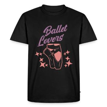 Ballet Ballerine Ballet danseuse femmes disant - T-shirt Premium bio Homme - noir - Devant - Nico (187cm)