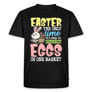 Easter Easter Easter Nest Easter Egg Hunt - Men's Premium Organic T-Shirt - black - Front - Nico (187cm)